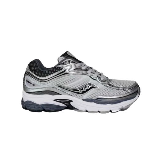 Saucony Omni 9 Silver Mesh Running Sneakers