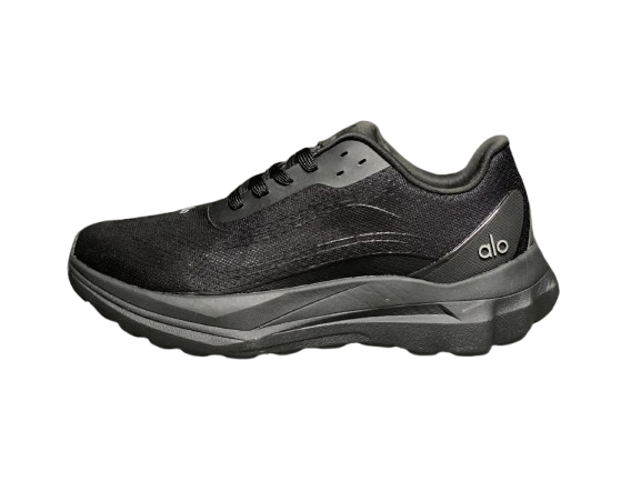 Alo Black Mesh Performance Running Sneakers