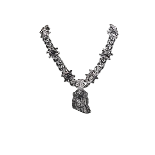 Jesus Crown of Thorns Chain Pendant Necklace