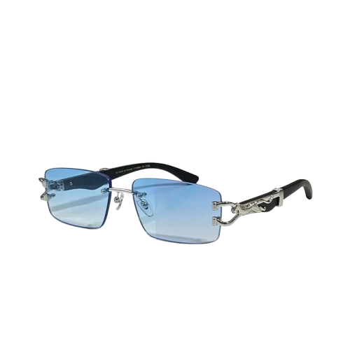 Cartier Panther Rimless Sunglasses