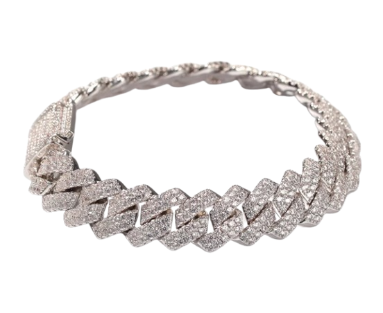 Cuban Diamond Bracelet
(BEST QUALITY)